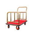 Best Choice High Quality Popular Design Titanium Gold Plated Hotel Luggage Cart Bellman Cart Trolley service